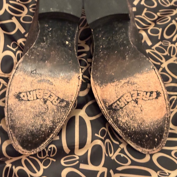 Freebird Distressed Brown Ankle Booties - Picture 4 of 5